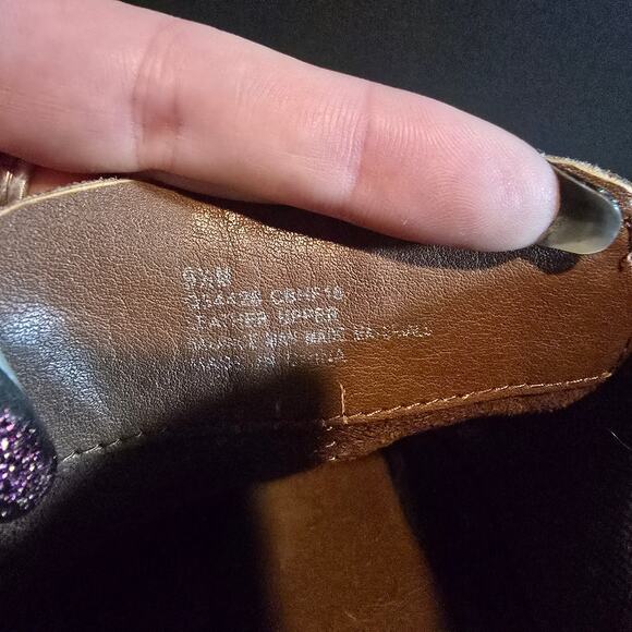 Korks by Kork-Ease brown chunky heel strap leather ankle boots booties size 9.5 - Picture 11 of 12